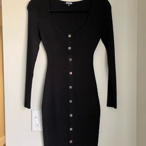 Black bodycon dress- size small